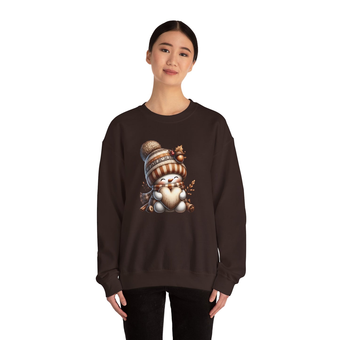 Cozy Dreams Come True Snowman Sweatshirt | Winter Comfort Crewneck, Adorable Holiday Gift, Unisex Seasonal Style